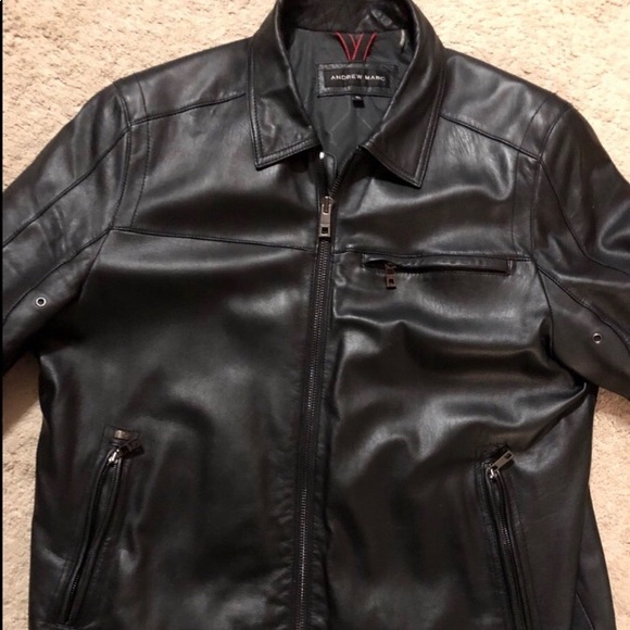 Andrew Marc Leather Jacket - Picture 1 of 2